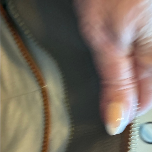 Dooney & Bourke Gray/Leather Shoulder Hobo with Brown Trim - Picture 11 of 14